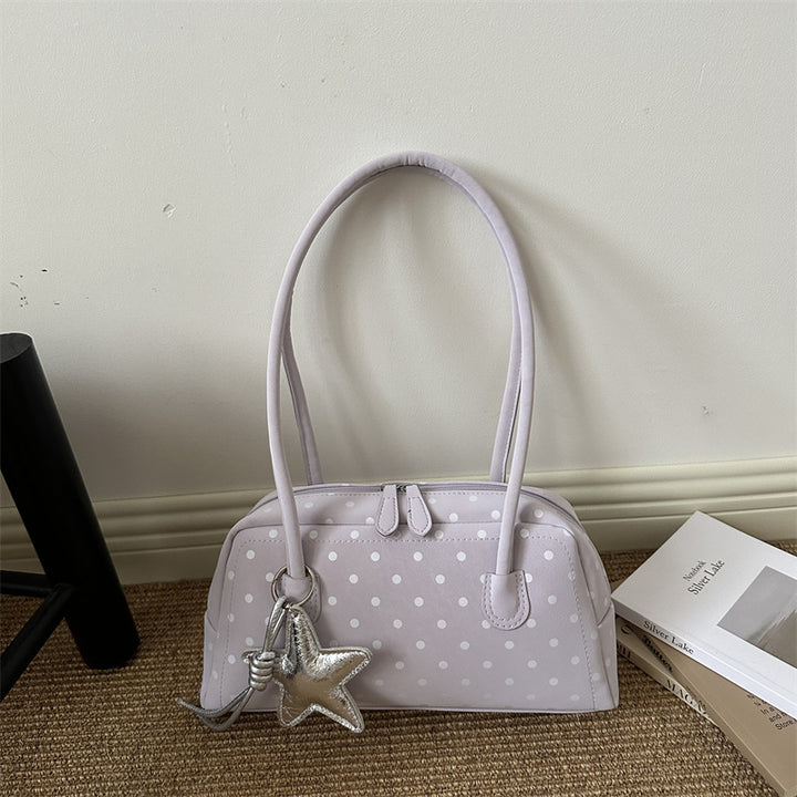 Polka Dot Retro Structured Handbag