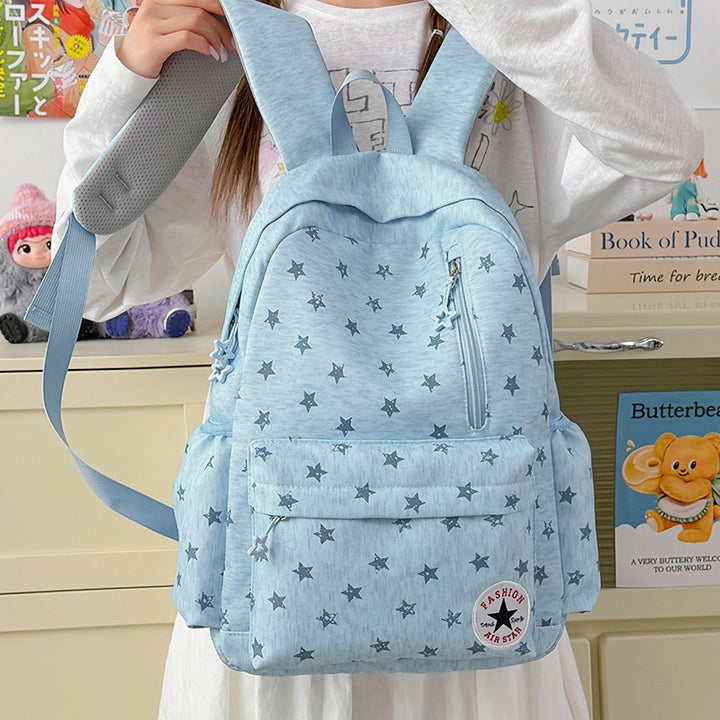Star-Embellished Casual Backpack Stornfield