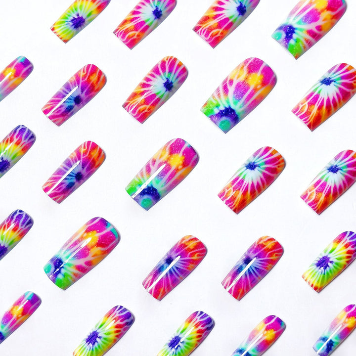 Creative Nail Art In Psychedelic Design Stornfield