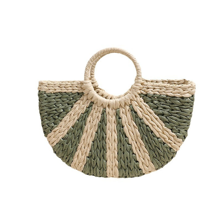 Handbag Made of Handwoven Bast with Base Structure Stornfield