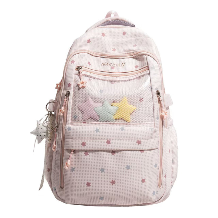 Star-Motif Multi-Pocket Backpack Stornfield