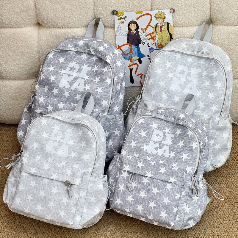 Stylish Star-Print School Backpack Stornfield