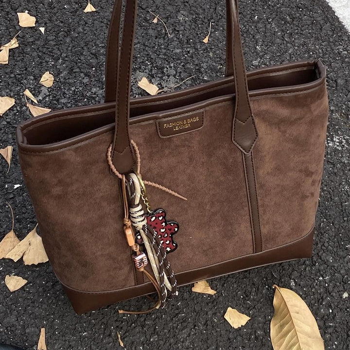 Spacious Suede Tote Bag Stornfield