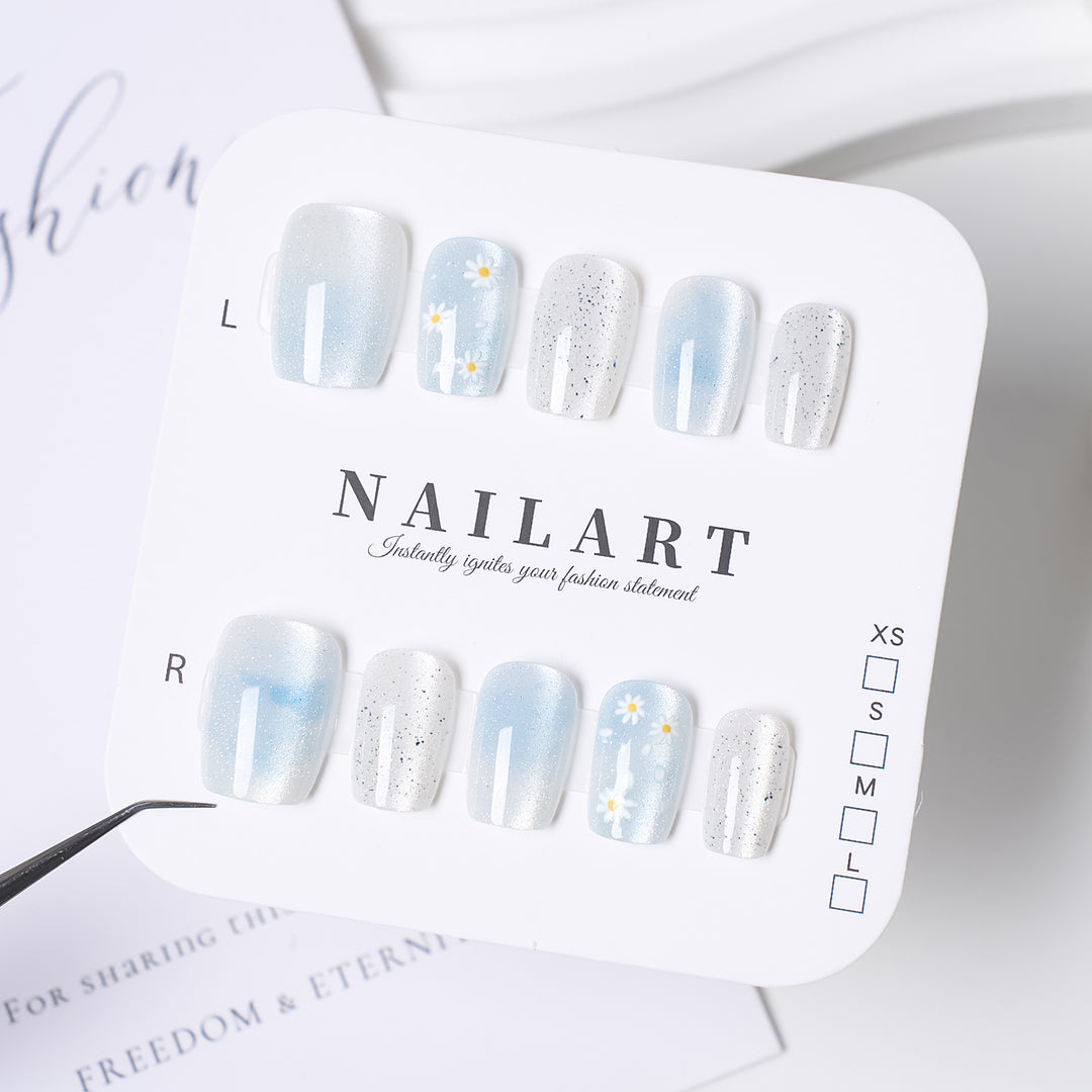Stylish Stiletto Press-On Nails with Leopard Print and Rhinestone Accents Stornfield