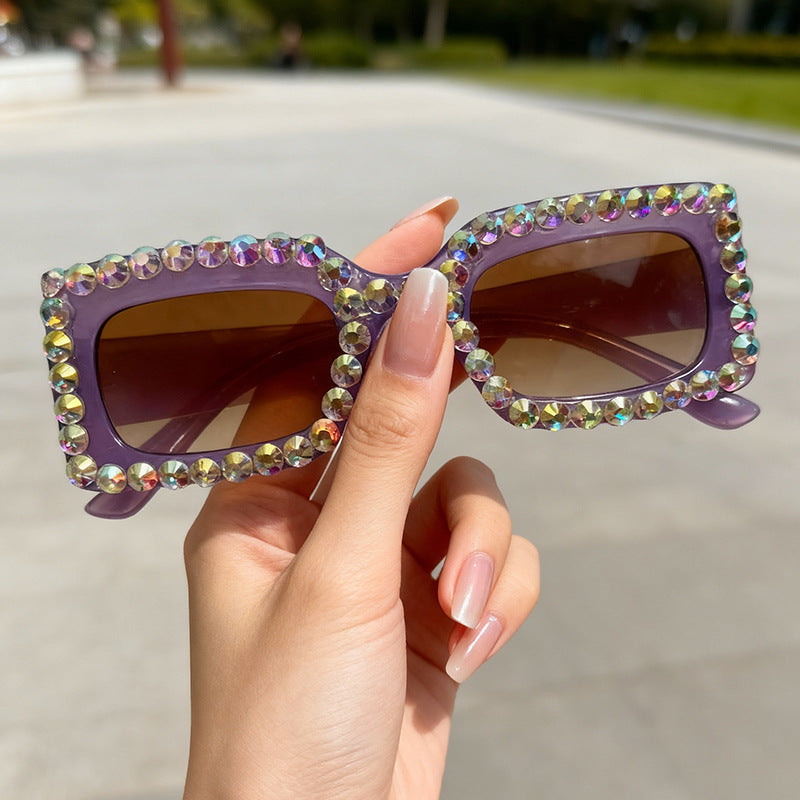 Decorative Rhinestone-Embellished Sunglasses Stornfield