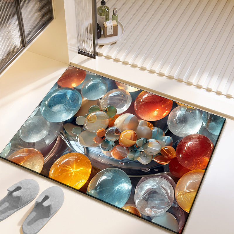 Artistic Photo-Printed Bath Mat