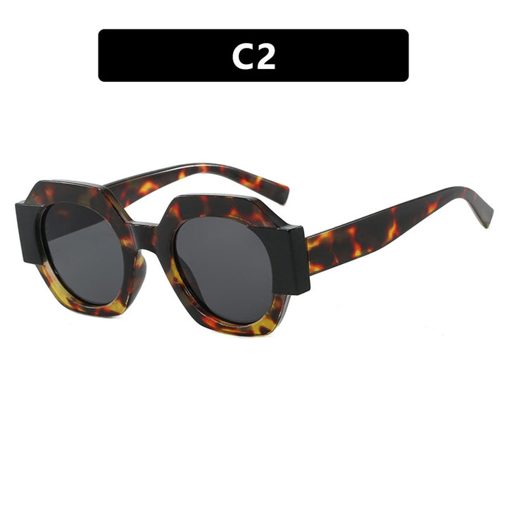 Ladies trendy sunglasses in hexagonal design Stornfield