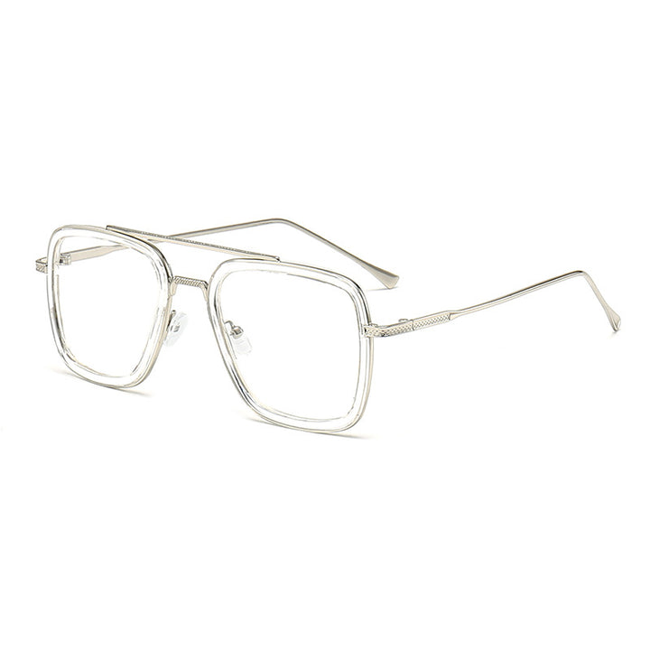 Women's fashionable square sunglasses with glamorous metal frame Stornfield