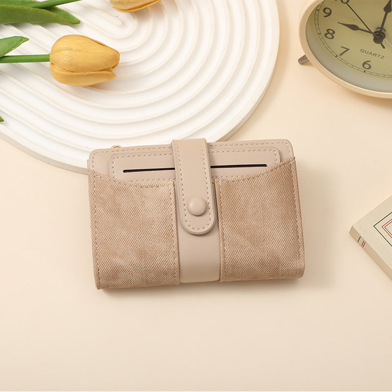 Textured Multi-Pocket Snap Closure Wallet Stornfield