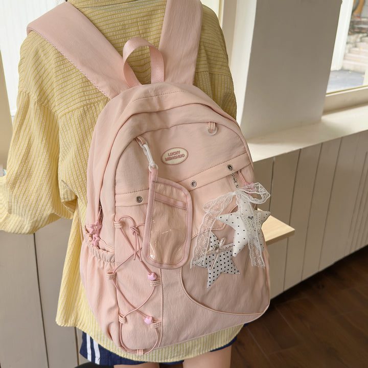 Heart-Appliqué Casual Backpack Stornfield