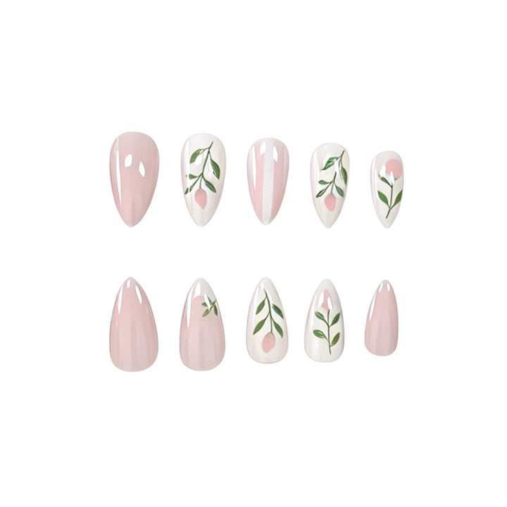 Floral-Inspired Acrylic Nail Art Set Stornfield