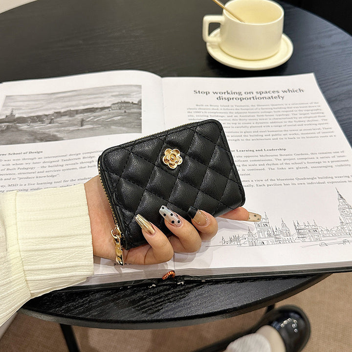 Quilted Zippered Card Holder