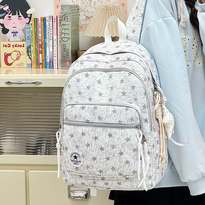 Star-Embellished Casual Backpack Stornfield