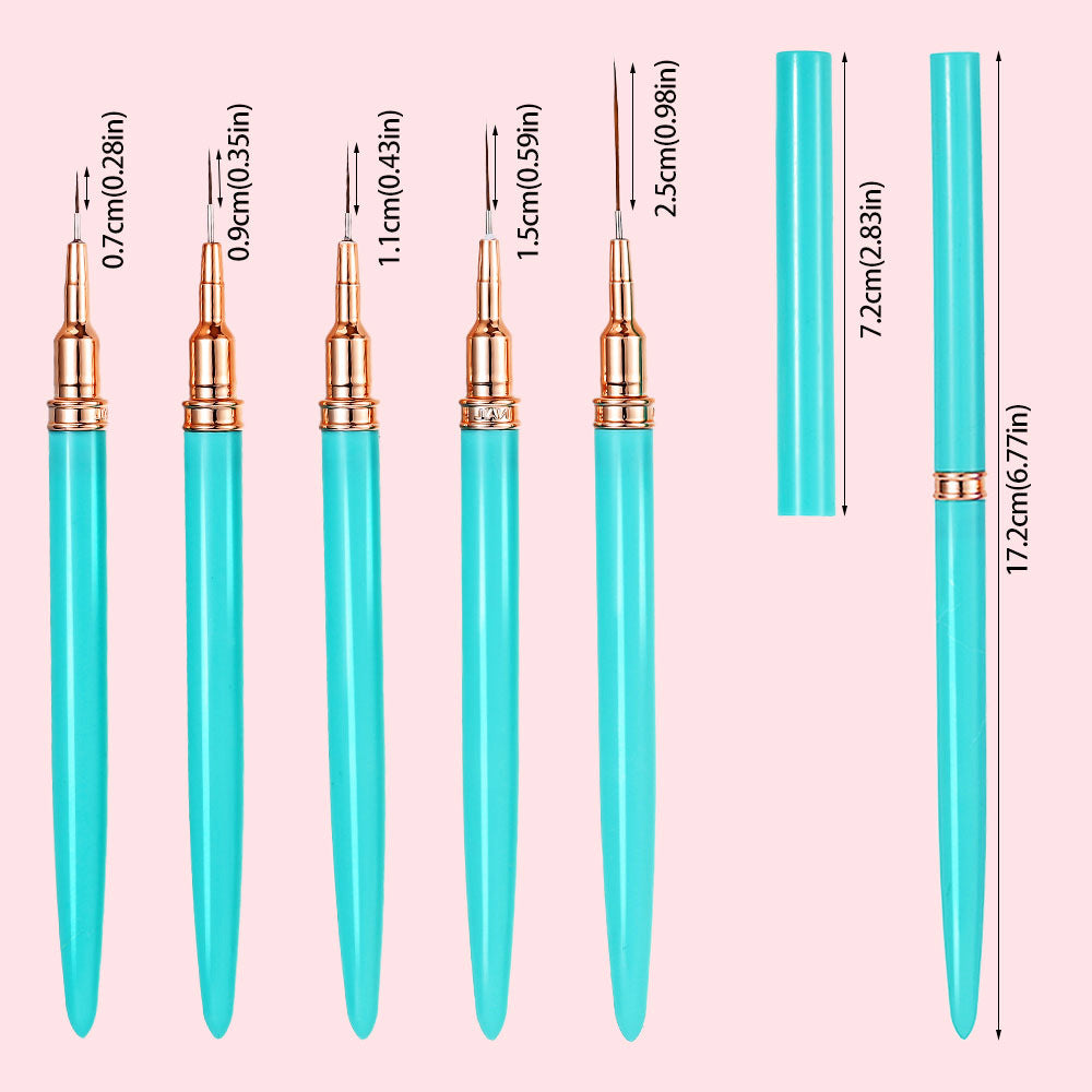Precision Nail Art Detailing Brushes Set Stornfield