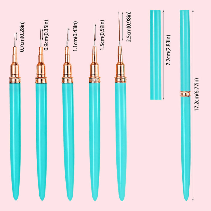Precision Nail Art Detailing Brushes Set Stornfield