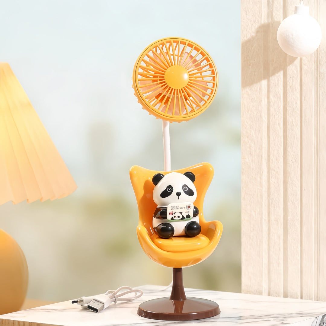 Women's Portable Mini Fan with Fun Bear Design Stornfield