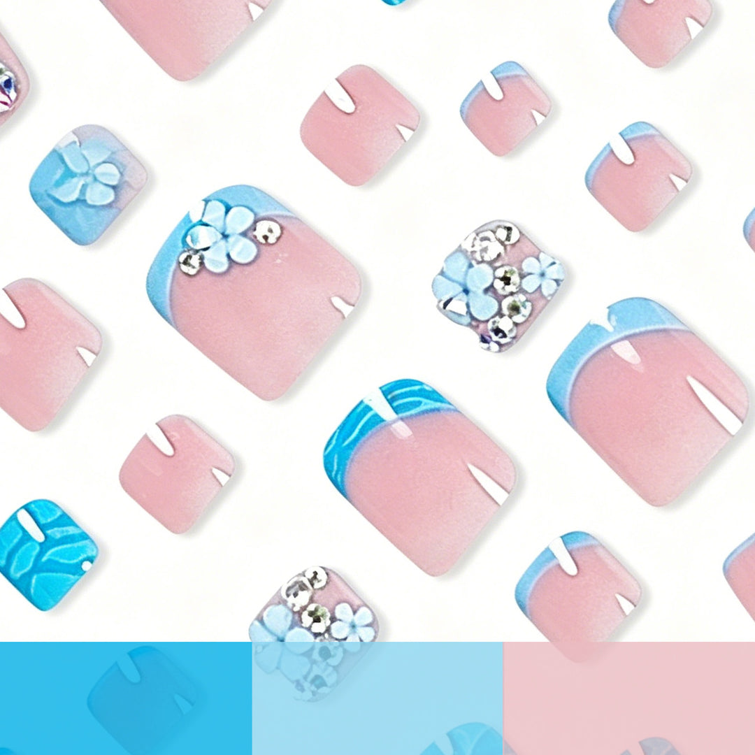 Floral Gemstone Pedicure Stornfield