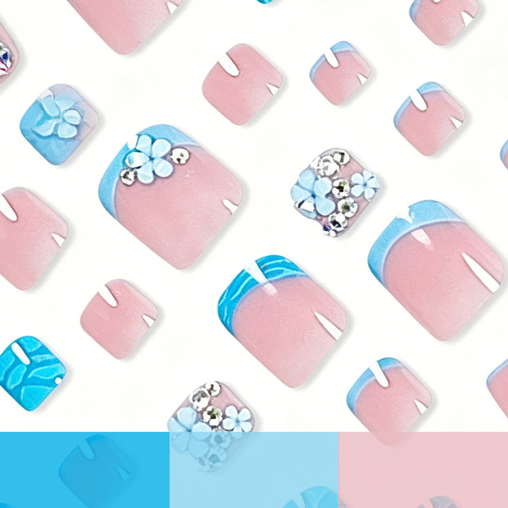 Floral Gemstone Pedicure Stornfield