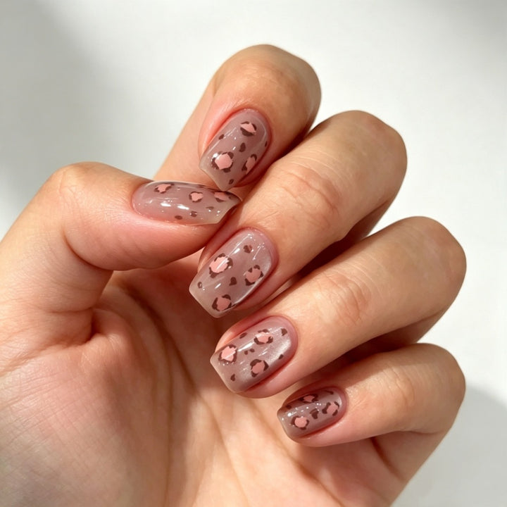 Acrylic nails with modern animal design Stornfield