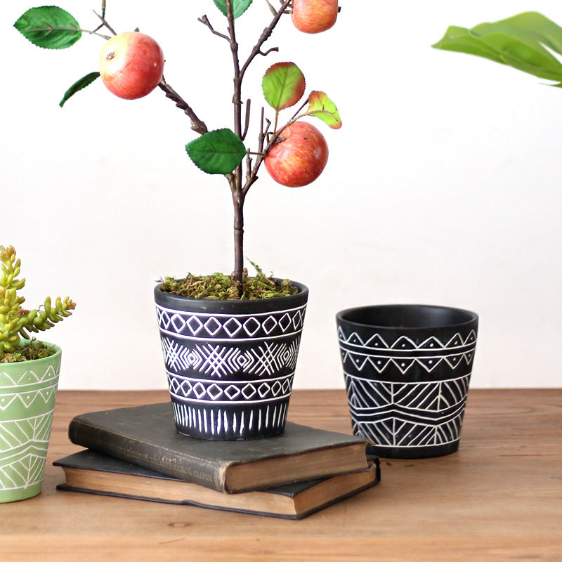 Decorative plant pots in Ethno style Stornfield