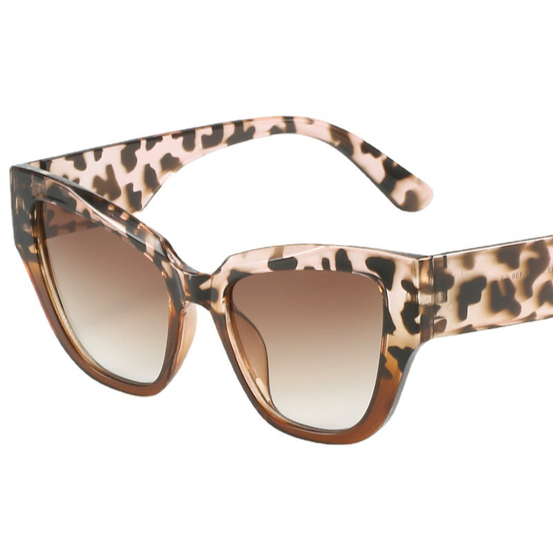 Women's Cat Eye Sunglasses with extravagant Leopard Print Stornfield