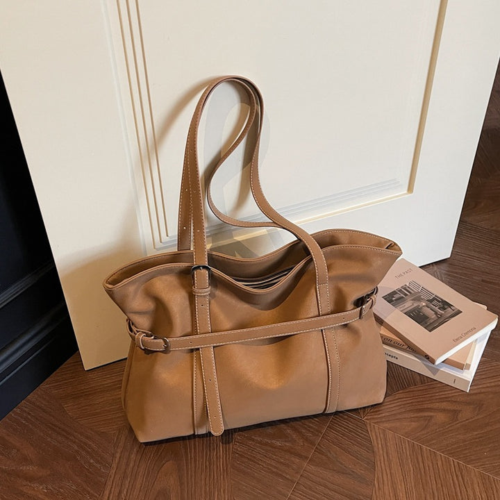 Versatile Soft Faux Leather Tote Bag