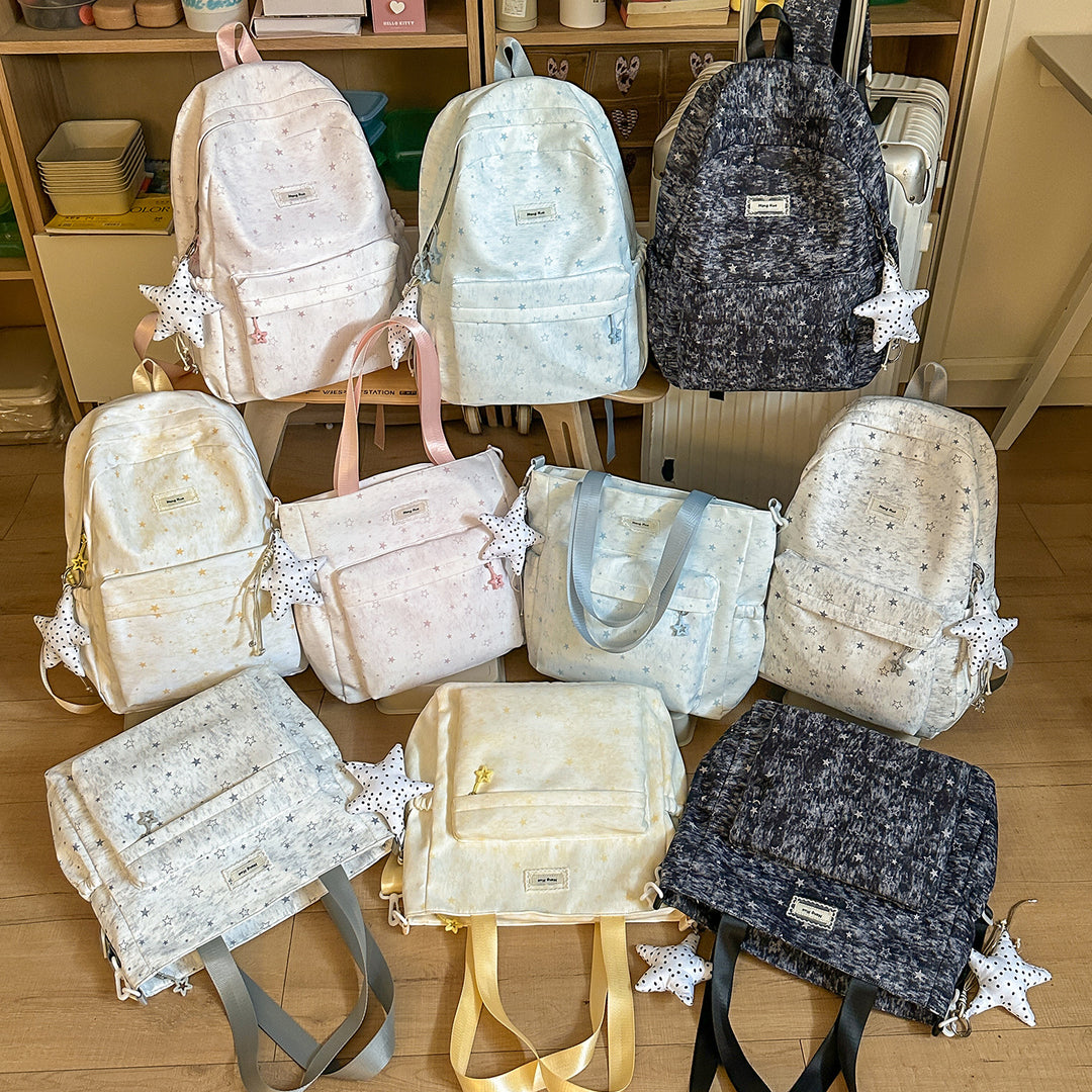 Star-Patterned Casual Tote Bag Stornfield