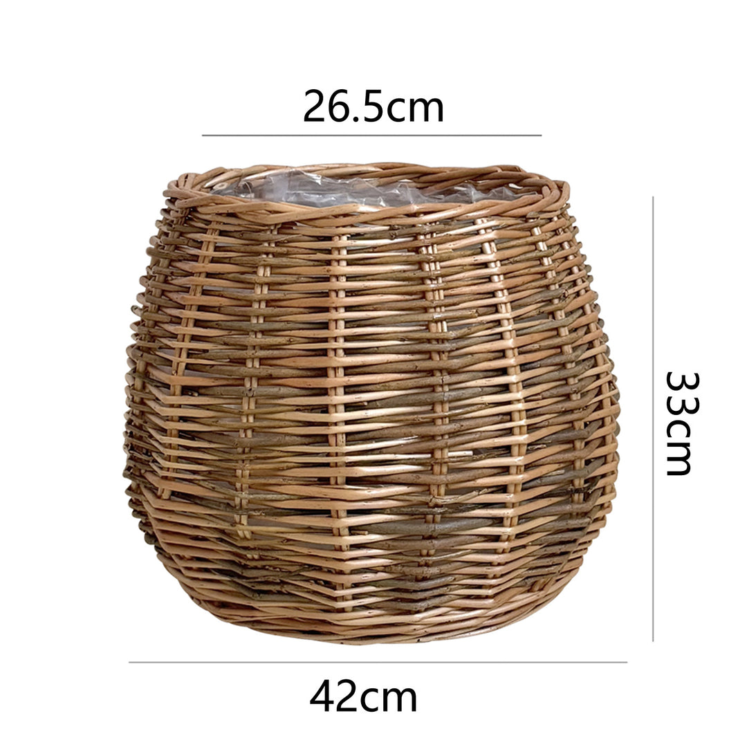 High-quality plant basket made of natural willow Stornfield