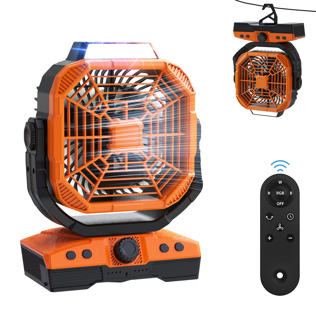 Men's Multifunctional Rechargeable Camping Light and Cooling Fan Stornfield