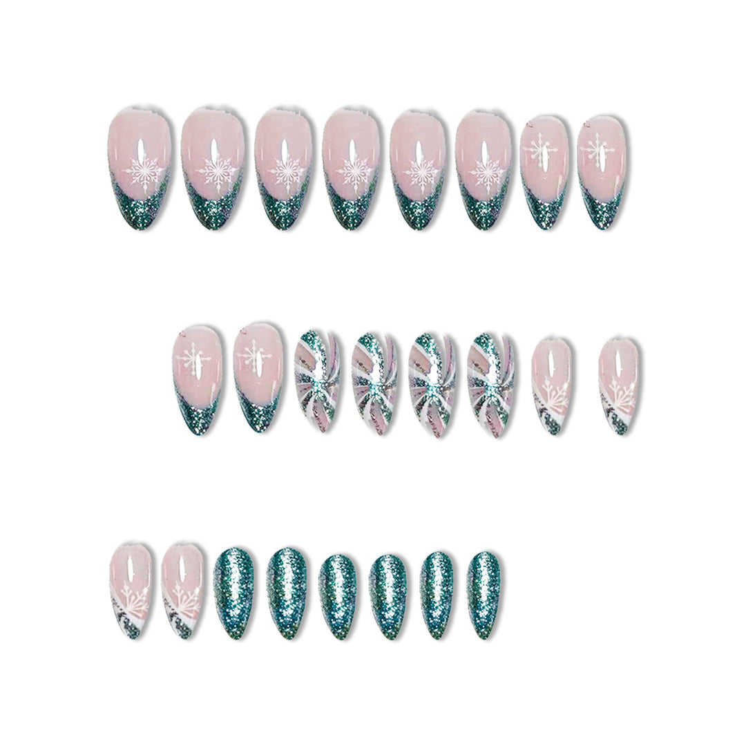 Elegant Glittery Nail Art Enhancements Stornfield