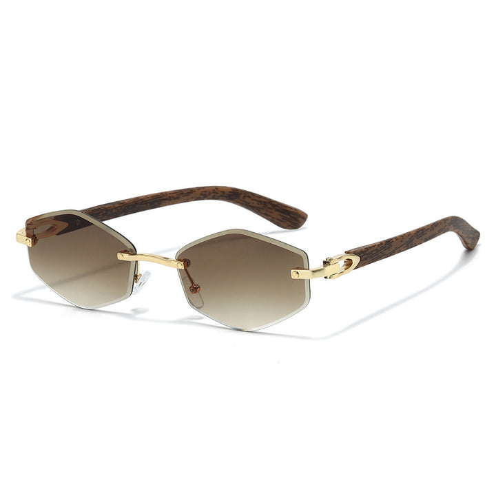 Futuristic Hexagonal Frame Sunglasses Stornfield