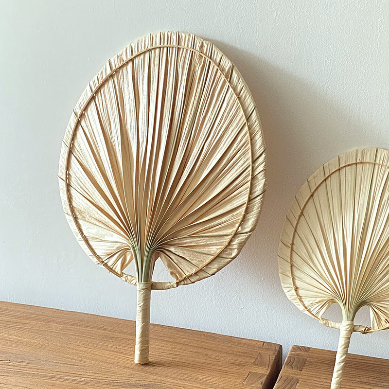 Women Handmade Palm Leaf Fan Stornfield