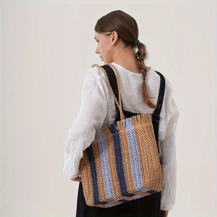 Braided shopping bag with unique structural design Stornfield