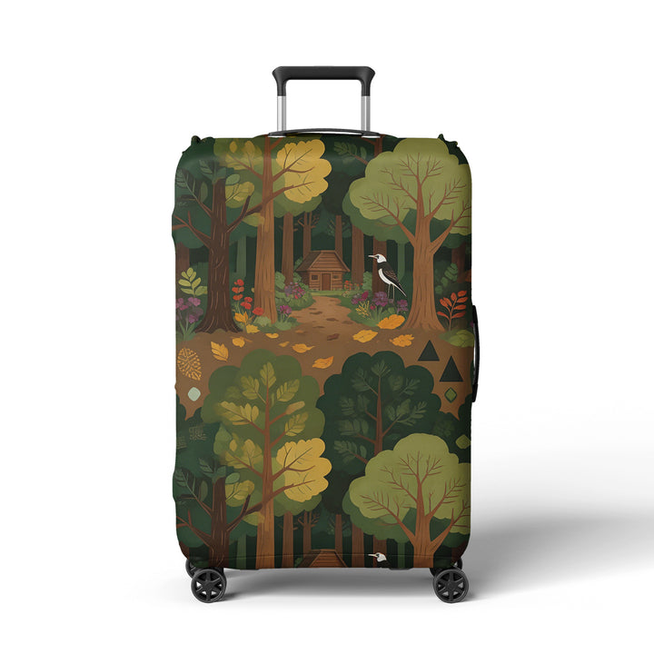 Women's suitcase cover with atmospheric landscape design Stornfield