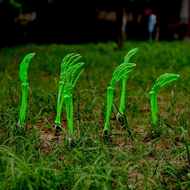 Glow-in-the-Dark Skeleton Hand Garden Stake Stornfield