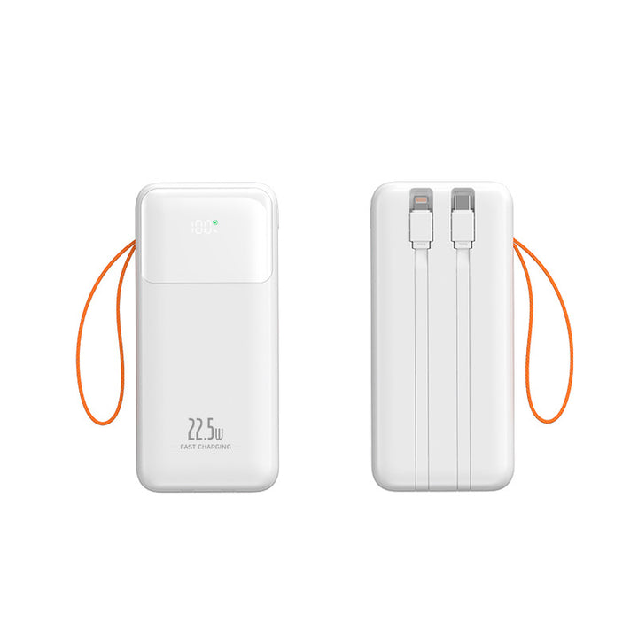 Portable power bank with integrated charging cable and fast charging function Stornfield