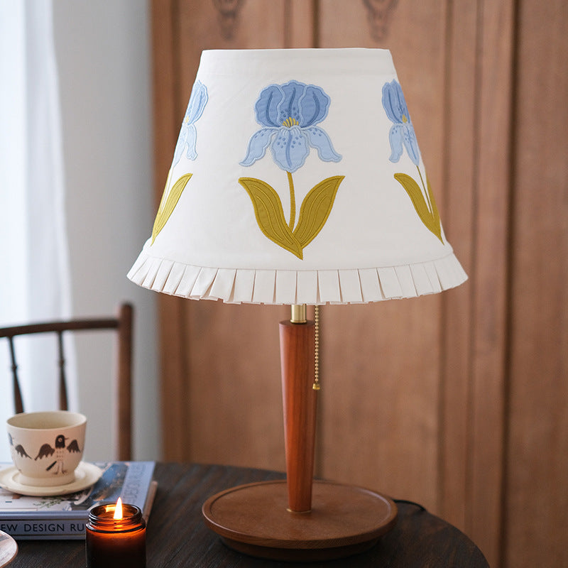 Floral Embroidered Table Lamp