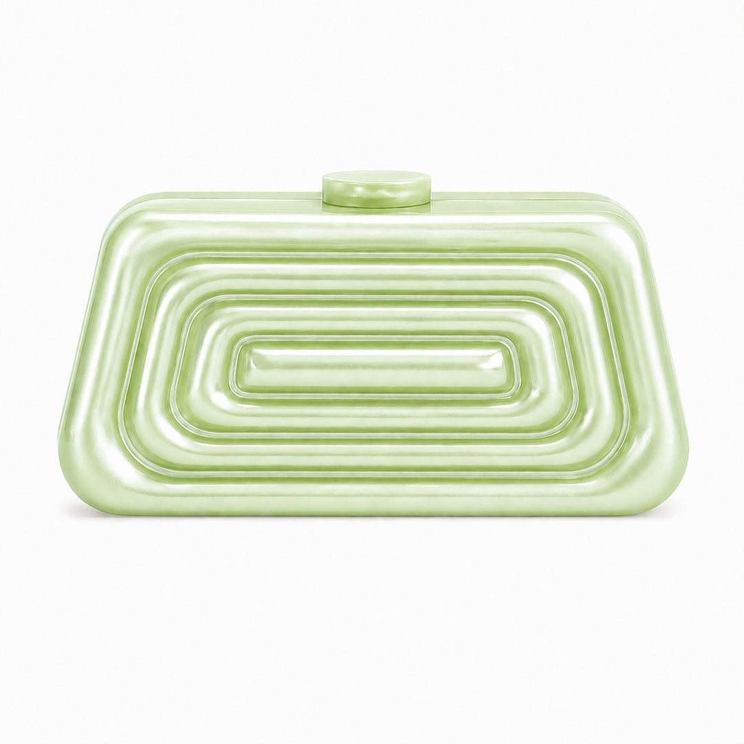 Sculptural Abstract Acrylic Clutch