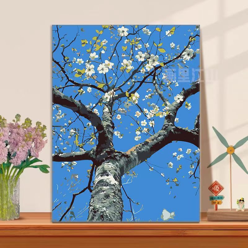 Floral Tree Illustration Canvas Art Stornfield