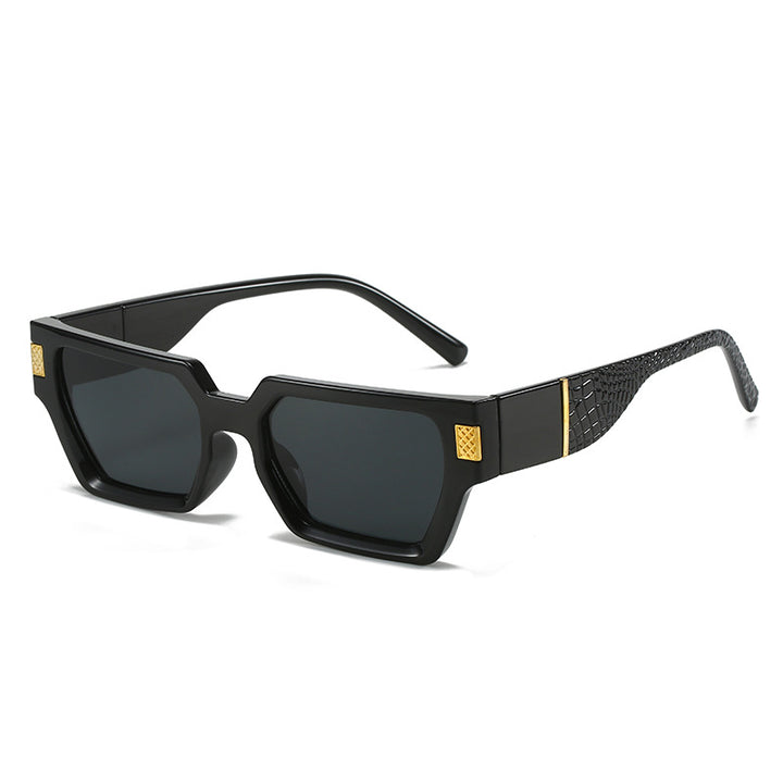 Ladies fashionable sunglasses with unique geometric frame and luxurious details Stornfield