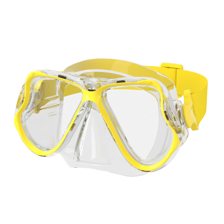 High-quality diving mask with flexible silicone rim and wide field of view Stornfield