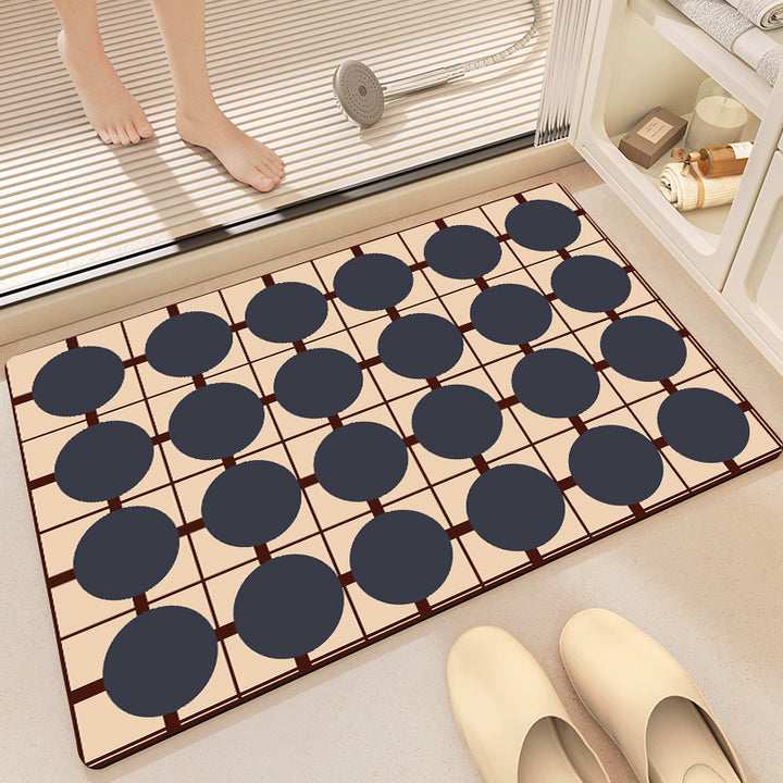 Geometric Pattern Bath Mat Stornfield