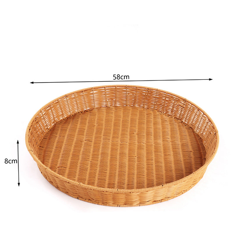 Handwoven Decorative Serving Tray Stornfield