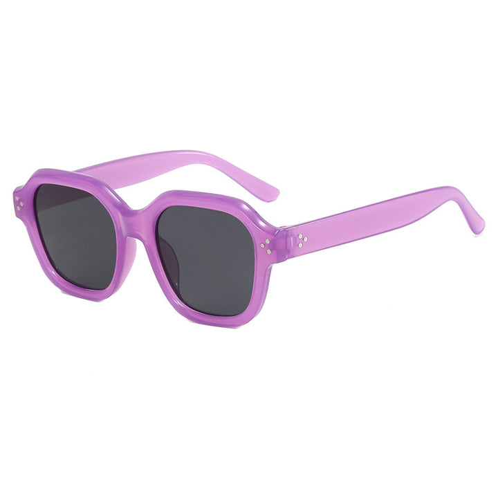 Ladies fashionable square sunglasses with mirrored lenses Stornfield