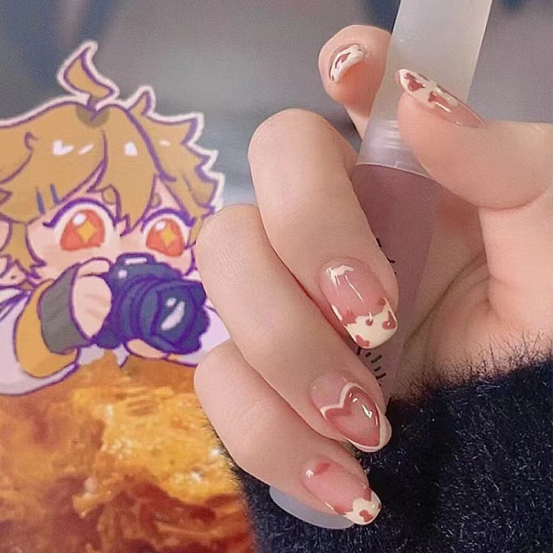 Artistic nail art with heart design Stornfield