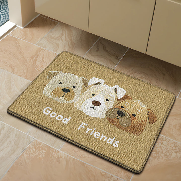 Cute Bunny-Themed Bath Mat