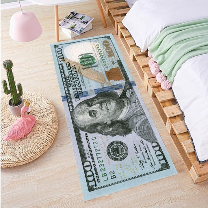 Creative Currency-Themed Area Rug