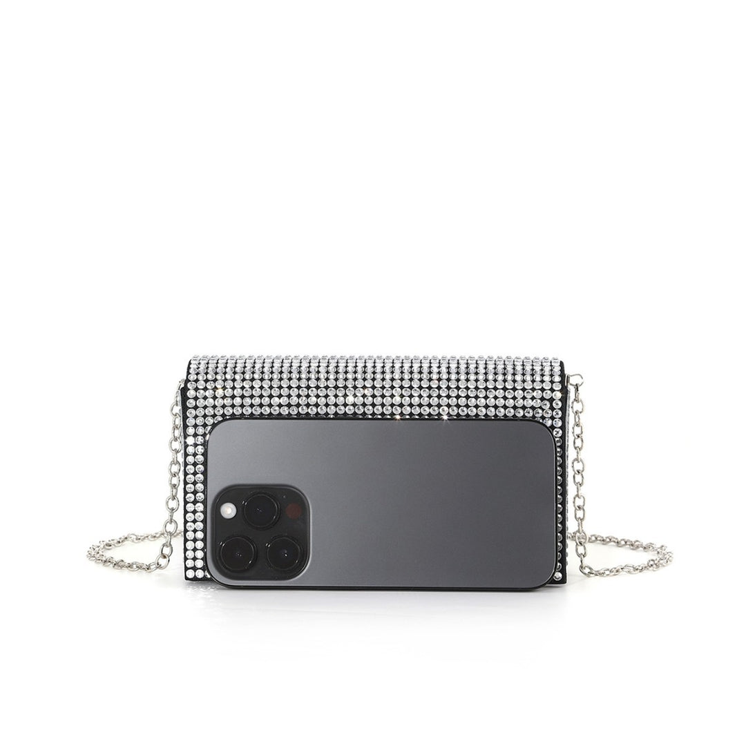 Glamorous Crystal-Embellished Evening Clutch