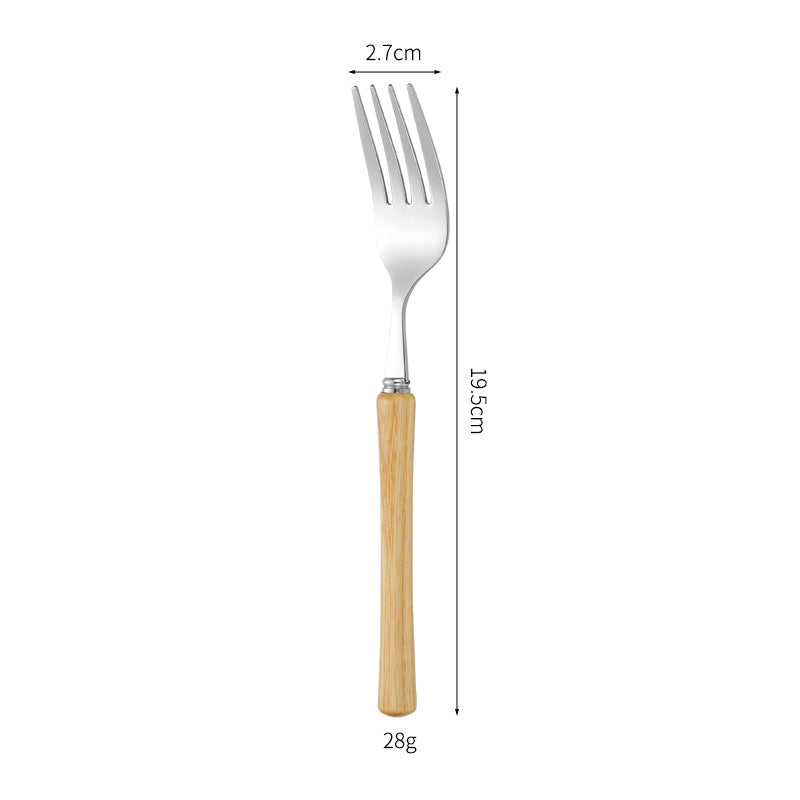Elegant serving spoon with ergonomic wooden handle Stornfield