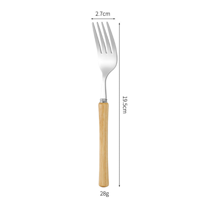 Elegant serving spoon with ergonomic wooden handle Stornfield